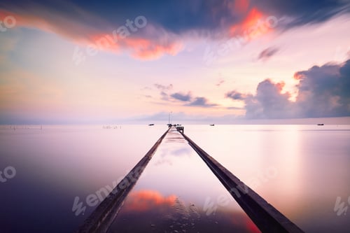 Preview: Pier at the sunrise