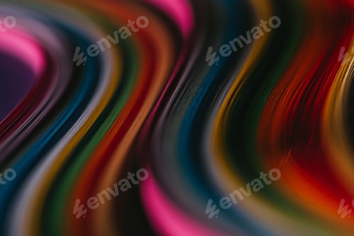Preview: close up of colored quilling paper curves