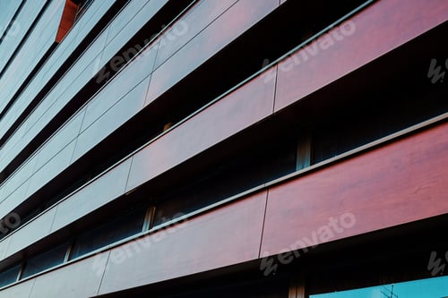 Preview: Modern building facade with geometric pattern