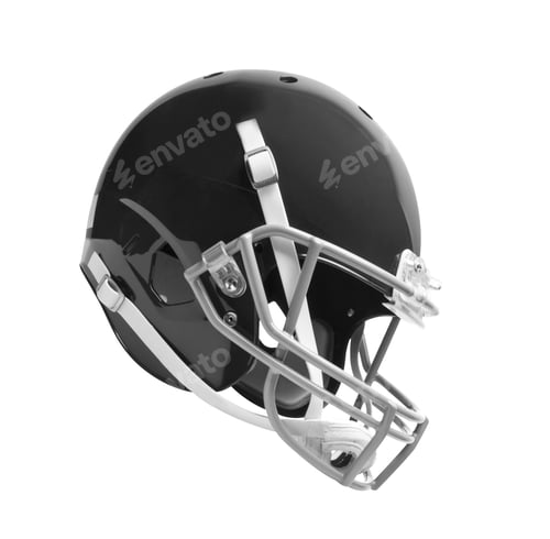 Preview: Rugby helmet on white background
