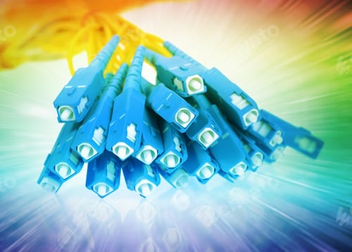 Preview: Fiber Optical Network Cable Isolated