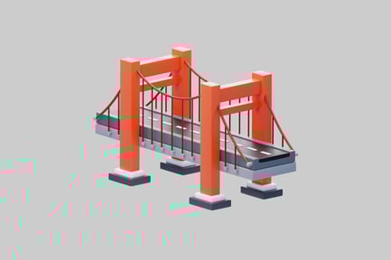 Preview: Simple suspension bridge architecture design