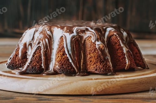 Preview: Cake with chocolate topping