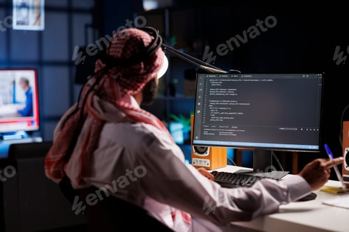 Preview: Desktop computer displaying codes