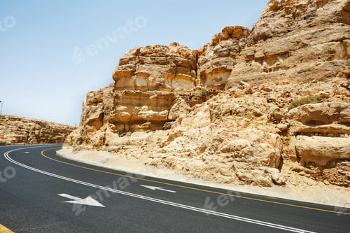 Preview: Landscape Mahtesh - Ramon Crater, in the Negev Desert, Southern Israel.