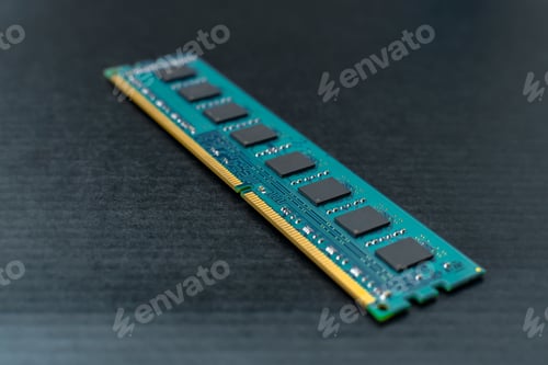 Preview: The computer's RAM is on a black surface