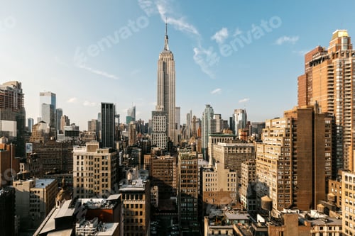 Preview: Manhattan Skyline in a Summer Day