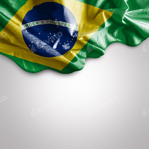 Preview: Waving Flag Of Brazil, South America