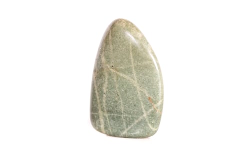 Preview: Macro mineral stone jasper on a white background