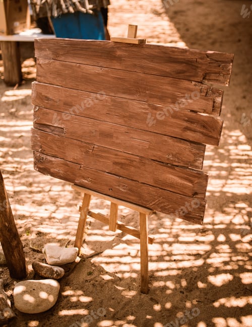 Preview: Wooden sign board