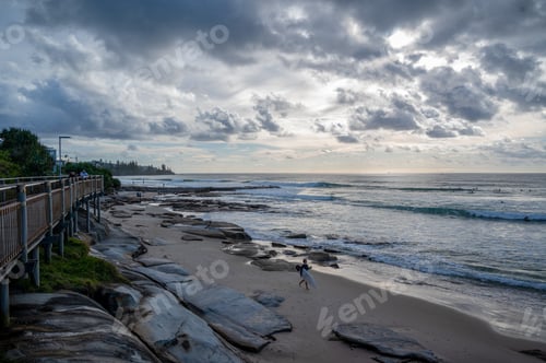 Preview: Mesmerizing view of sunrise on the Sunshine Coast, Queensland, Australia, Covid-free region