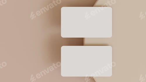 Preview: Empty Business Card Mockup, Blank Professional Luxury Card Mock-up