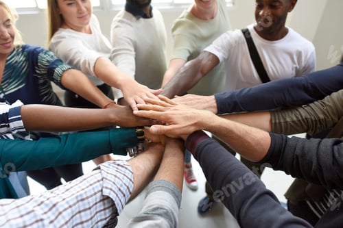 Preview: Startup Business People Teamwork Cooperation Hands Together