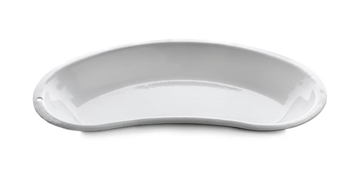 Preview: Kidney dish on white background. Surgical instrument