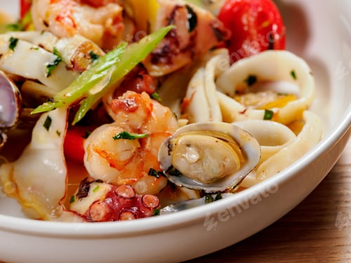 Preview: Seafood platter as healthy eating concept