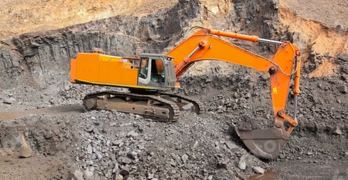 Preview: Yellow dumping truck captured outside a coal mining site