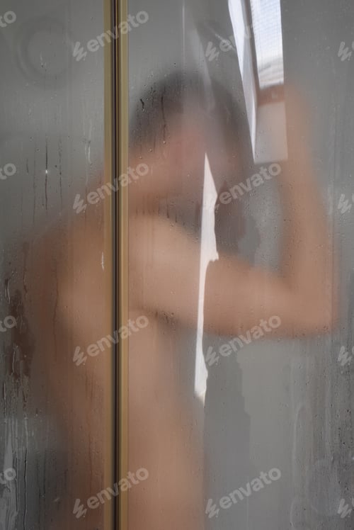 Preview: Young man taking shower