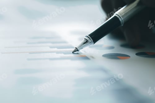 Preview: A business finance woman is reviewing a company's financial documents prepared.