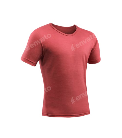 Preview: Red T-Shirt on a White Background