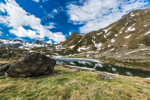 Preview: Alpine lake in Pyrenees mountains in Andorra