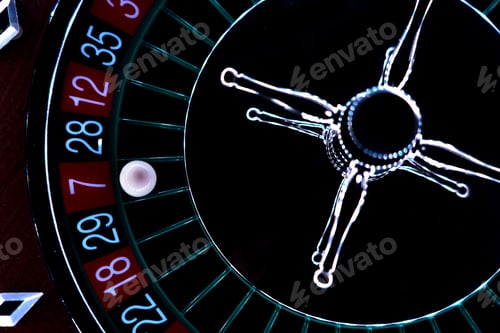 Preview: Roulette table close up at the Casino