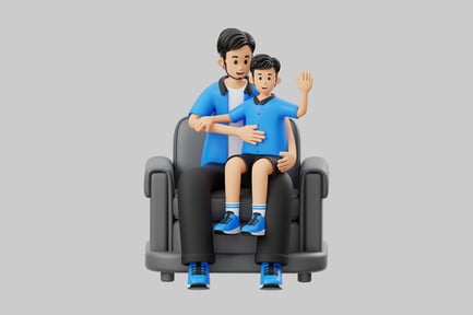 Preview: Father and son celebration moment