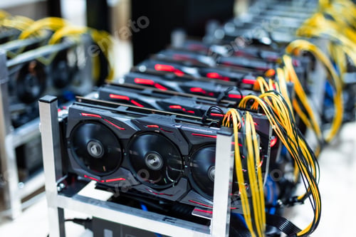 Preview: Bitcoin and cryptocurrency miner, mining computer