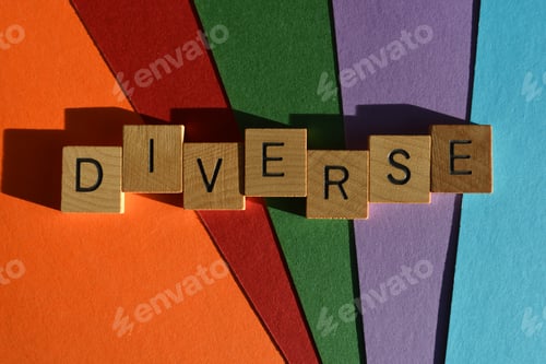 Preview: Diverse, word as banner headline