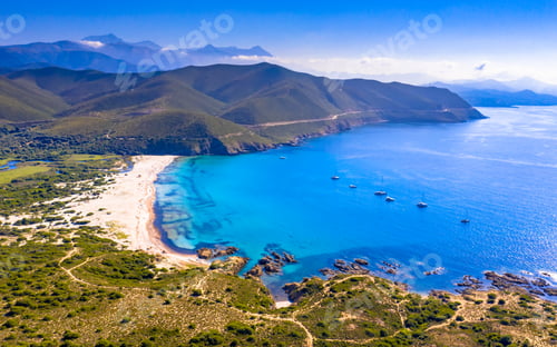 Preview: Aerial view east coast of Corsica