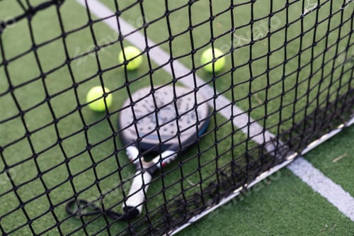 Preview: Paddle tennis objects on grass court