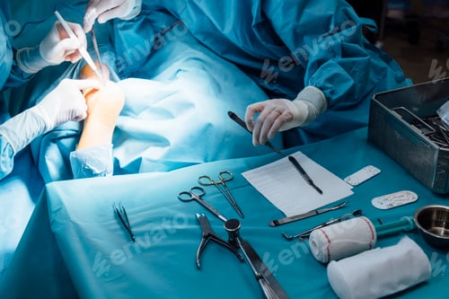 Preview: Professional medical team performing surgery at the hospital