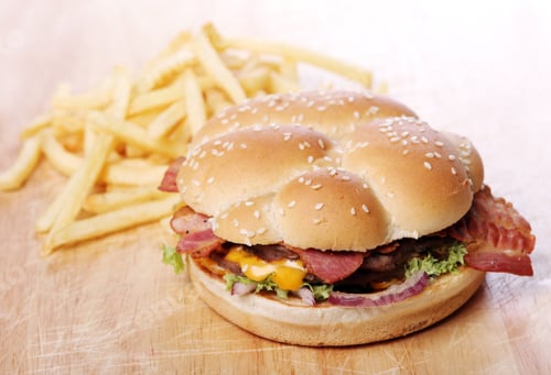 Preview: Big burger and chips