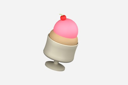 Aperçu: Illustrations 3D de sundae