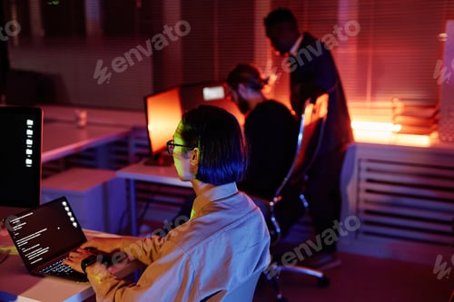 Preview: Young Asian software developer working over new program