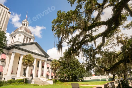 Preview: Security Barriers Protect The State Capital Building in Tallahassee