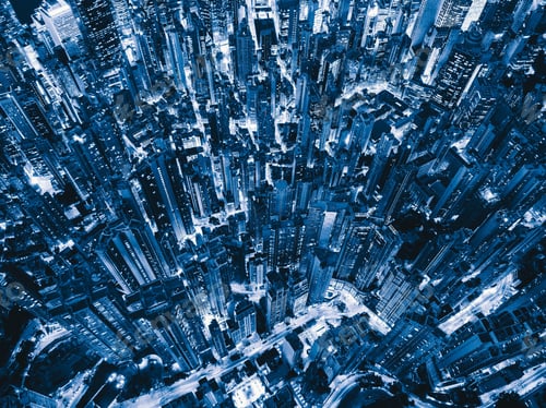 Preview: Aerial view of Hong Kong Downtown