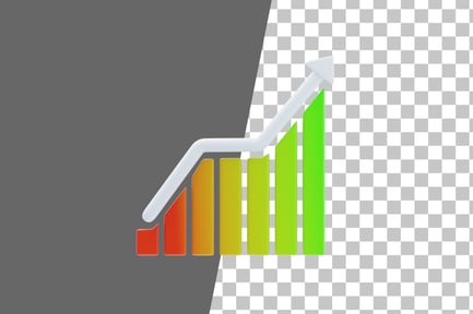 Preview: Exponential Growth 3D Icon