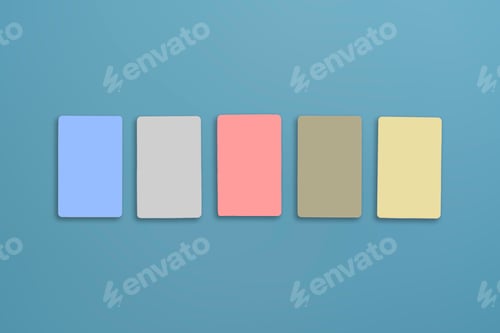 Preview: a gift card layout mockup template, business shopping concept