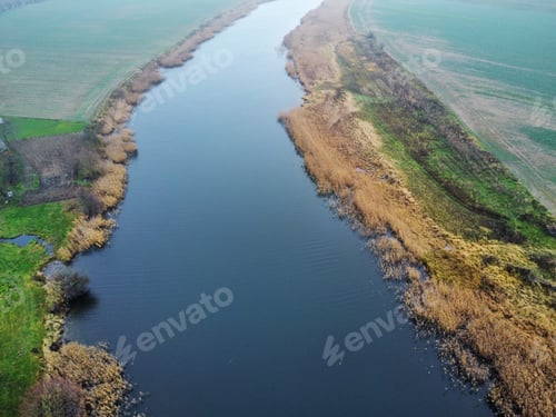 Preview: River view - drone shot