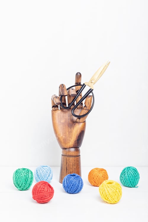 Preview: Diy, hobby, handwork concept. Tools and accessories for crafting and leisure