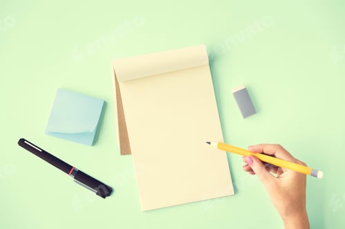 Preview: Blank Mockup Empty Page Diary Copy Space Concept