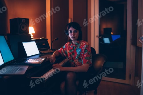 Preview: sound engineer mixing studio