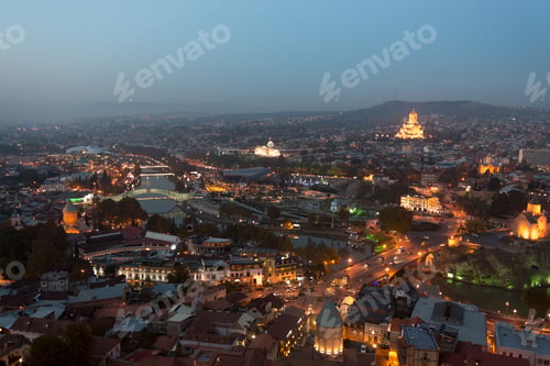 Preview: night view of Tbilisi