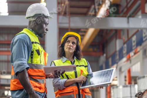 Preview: Factory metal workers install solar panels, cut costs, earn carbon credits, combat climate change.