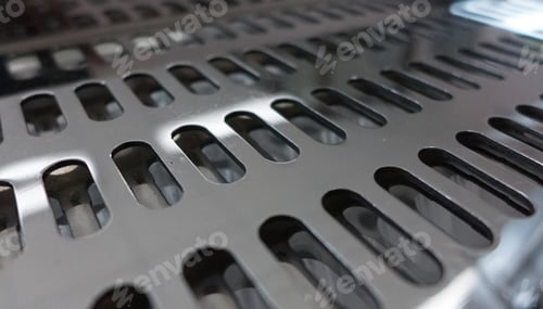 Preview: Closeup shot of medical factory objects