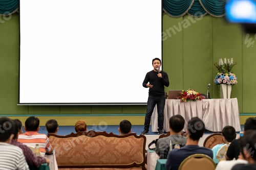 Preview: Professional Presenter Speaking at a Corporate Event