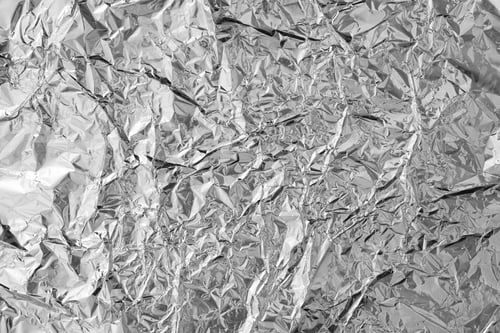 Preview: silver aluminium foil texture background crumpled