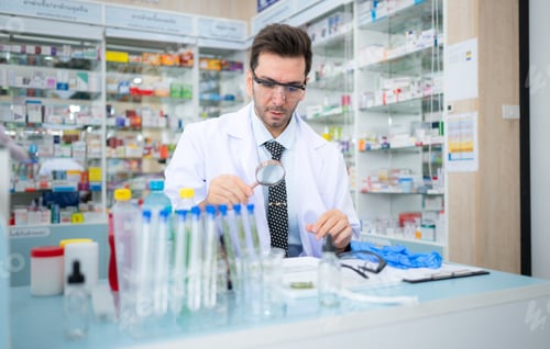Preview: Chemical scientist doing antibiotic trials and testing in the laboratory
