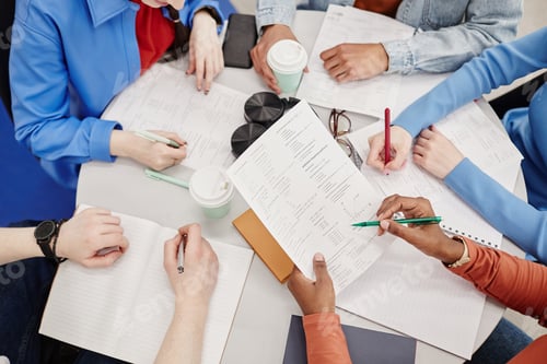 Preview: Group of Students Preparing for Exam