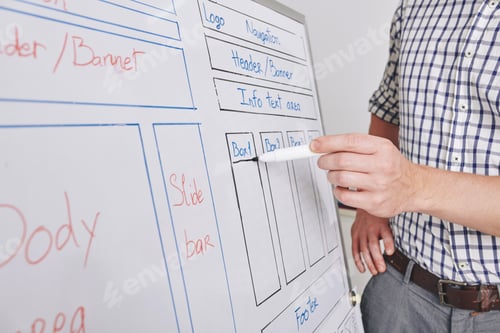 Preview: UI designer working on new interface